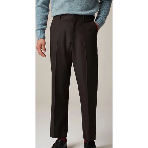 J Crew Crosby Classic Fit Suit Pant 36 x 30 Brown NWT Italian Wool BZ641 J.Crew - Picture 4 of 7